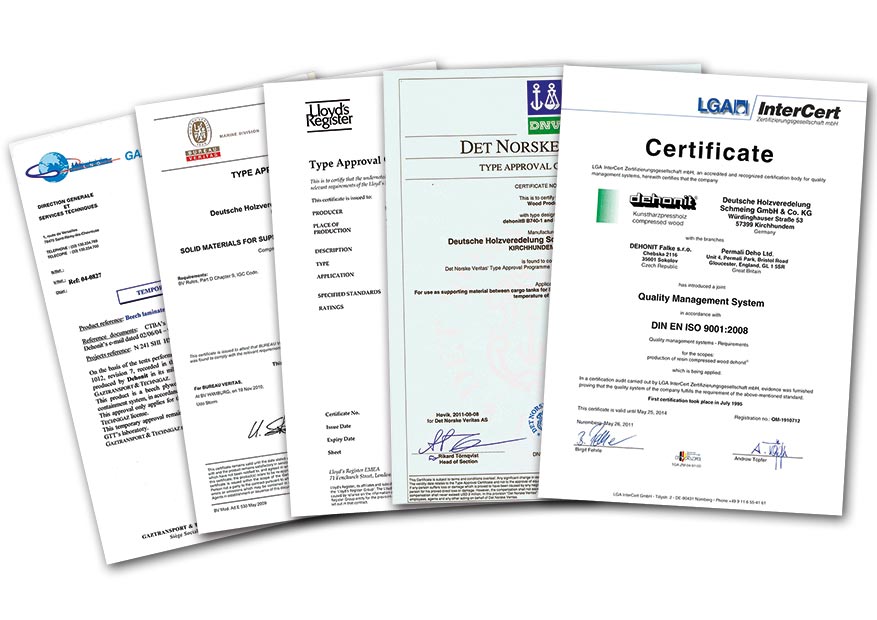 Dehonit Quality Management Certification